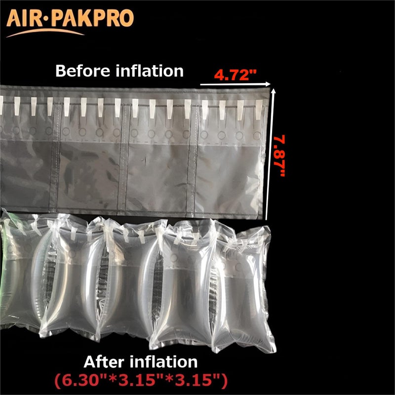 AIR PAKPRO 33 Ft Sturdy Packing Air Cushion Bags Air Pillows Void Fill Cushioning for Shipping and Packaging with Hand pump - Image 2